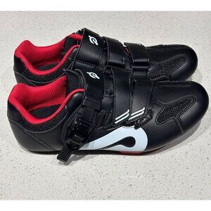 Peloton Womens Black Red Cleats Clip-In Indoor Bike Spin Cycling Shoes Size 39